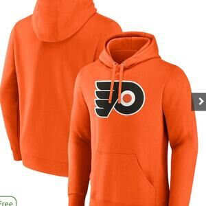 Philadelphia Flyers fanatics branded primary team logo pull over hoodie size XL